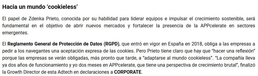 Acción Villarrazo periodico Corporate entrevista Zdenka Prieto de APPcelerate_3